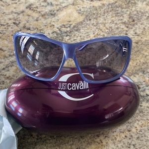 Just Cavalli Sunglasses Women 100% UV Protection Blue Rectangular JC164S